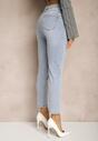 Jasnoniebieskie Jeansy z Bawełny Typu Skinny Selinda