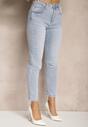 Jasnoniebieskie Jeansy z Bawełny Typu Skinny Selinda