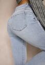 Jasnoniebieskie Jeansy z Bawełny Typu Skinny Selinda