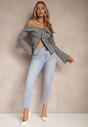 Jasnoniebieskie Jeansy z Bawełny Typu Skinny Selinda