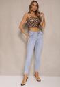 Jasnoniebieskie Jeansy z Bawełną Skinny Push Up Yastebia