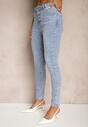 Niebieskie Jeansy Skinny High Waist Asneria