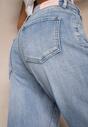 Niebieskie Jeansy Mom Fit High Waist Ivelapis