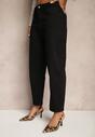 Czarne Jeansy Mom Fit High Waist Ivelapis