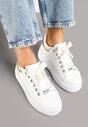 Sneakers Aviriel Alb cu auriu