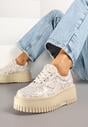 Sneakers Halinea Print piele de șarpe