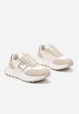 Beżowe Sneakersy w Streetwearowym Stylu na Platformie Nonarisa