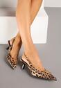 Pantofi cu toc Tirreina Imprimeu leopard