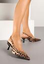Pantofi cu toc Tirreina Imprimeu leopard