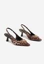 Pantofi cu toc Tirreina Imprimeu leopard