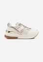 Sneakers Tatindra Alb cu auriu