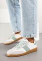 Biało-Zielone Sneakersy Tenisówki w Kultowym Stylu Neolithaen
