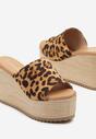 Papuci Imprimeu leopard