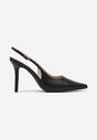 Czarne Eleganckie Szpilki Typu Slingback Anrelia