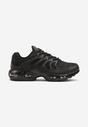 Czarne Buty Sportowe Sneakersy z Tłoczoną Cholewką Calzivis