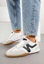 Sneakers Tanelis Alb cu negru