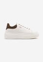 Sneakers Alirisa Alb cu maro
