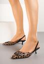 Pantofi cu toc Korreia Imprimeu leopard