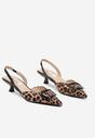 Pantofi cu toc Korreia Imprimeu leopard