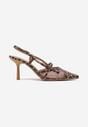 Pantofi cu toc Asdexia Imprimeu leopard