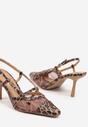 Pantofi cu toc Asdexia Imprimeu leopard