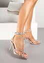 Pantofi stiletto Balaa Argintii