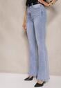 Niebieskie Jeansy o Kroju Flare Regular Veltia