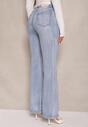 Niebieskie Jeansy Dzwony High Waist Zeltia