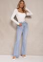 Niebieskie Jeansy Dzwony High Waist Zeltia