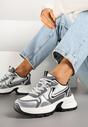 Sneakers Parinella Alb cu argintiu