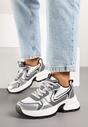 Sneakers Parinella Alb cu argintiu