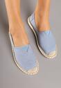 Jasnoniebieskie Wsuwane Espadryle Ozdobione Przeszyciami Baliris