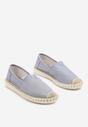 Jasnoniebieskie Wsuwane Espadryle Ozdobione Przeszyciami Baliris