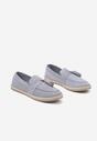 Jasnoniebieskie Espadryle przed Kostkę z Ozdobnymi Chwostami Marilsa