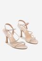 Pantofi stiletto Wanilia Culoarea șampaniei