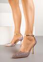 Pantofi stiletto Culoarea șampaniei