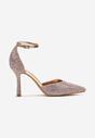 Pantofi stiletto Culoarea șampaniei
