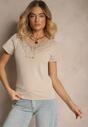 T-shirt Rasinea Bej închis