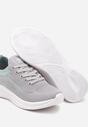 Sneakers Alirone Gri cu verde mentă
