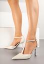 Pantofi stiletto Isorela Albi
