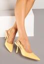 Pantofi stiletto Elanista Galbeni