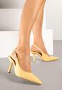 Pantofi stiletto Elanista Galbeni