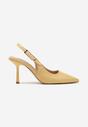Pantofi stiletto Elanista Galbeni