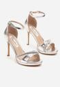 Pantofi stiletto Bortia Argintii