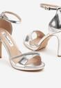 Pantofi stiletto Bortia Argintii