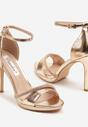 Pantofi stiletto Bortia Culoarea șampaniei