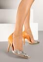 Pantofi stiletto Gommea Portocalii