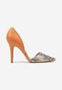 Pantofi stiletto Gommea Portocalii
