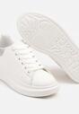 Sneakers Elanireth Alb cu argintiu