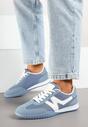 Niebieskie Sneakersy Klasyczne Tenisówki Istia